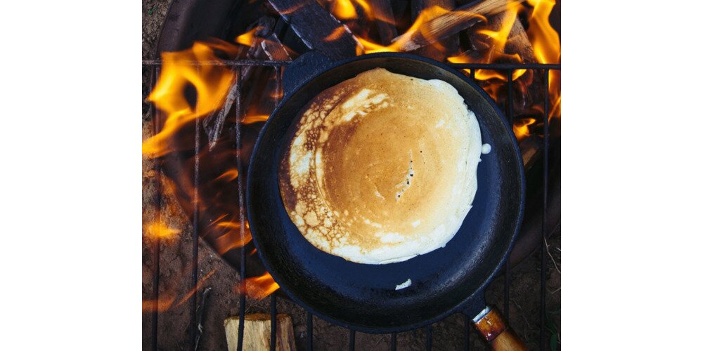 Nutella and strawberry pancakes