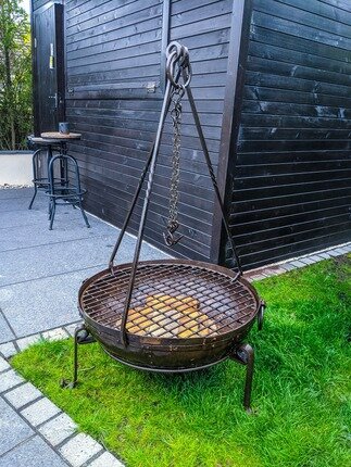 90cm Recycled fire bowl