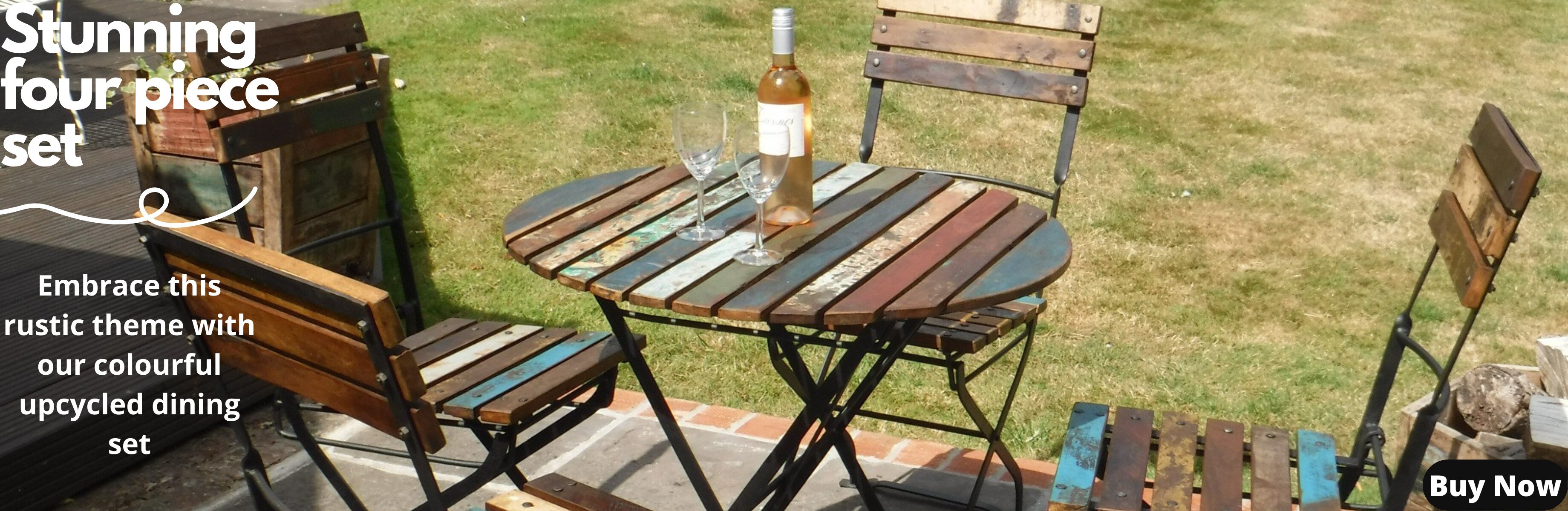 Upcycled table set